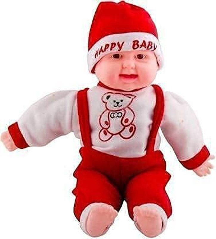 AAPEFLEX Baby Musical and Laughing Boy Doll  (Red)
