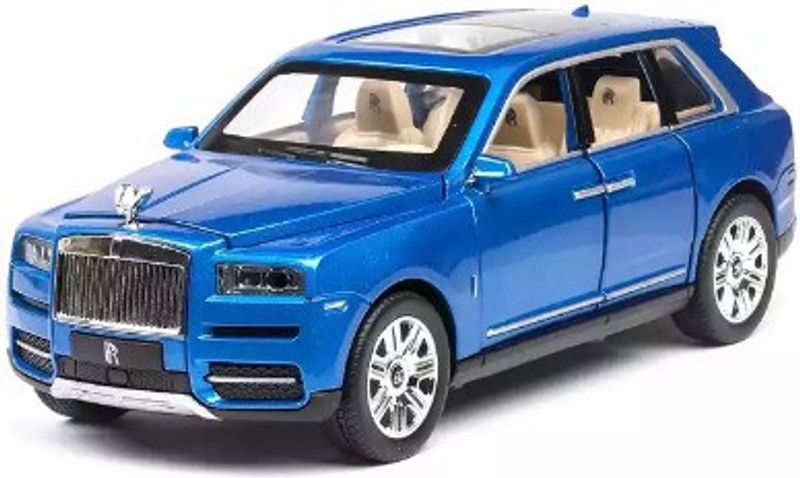 TinyTales 1:24 Scale Rolls-Royce Cullinan SUV Diecast (Blue) 02  (Blue)