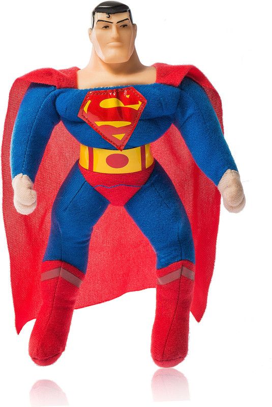 Dimpy Stuff Plush Toy- Superman Standing - 25 cm  (Multicolor)