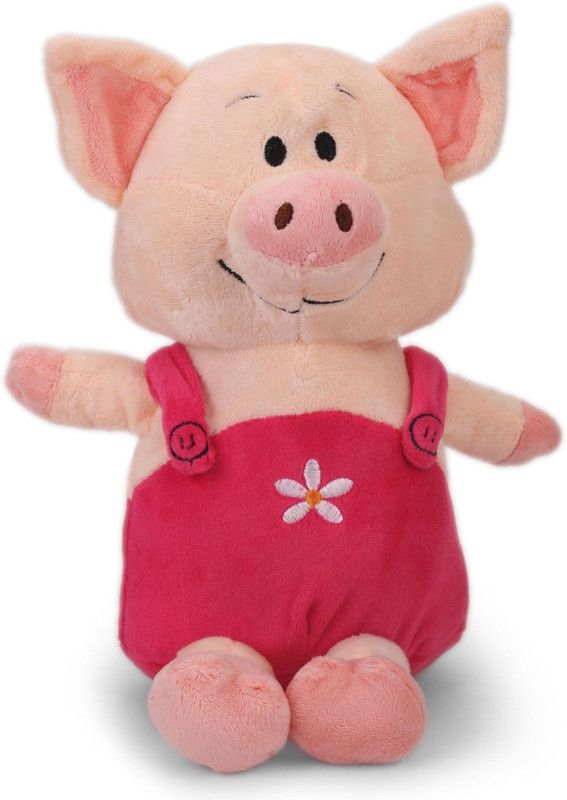 My Baby Excels Pig with Dungaree - 29 cm - Hot Pink - 29 cm  (Pink)