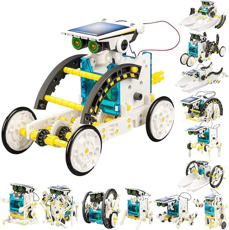 Ghoniya enterprise 13-in-1 Solar Power Robots Creation Toy, Educational Experiment Robotics Kit, Science Toy Solar Powered Building Robotic Set Age 8-12 for Boys Girls Kids Teens to Build (Robot)  (Multicolor)