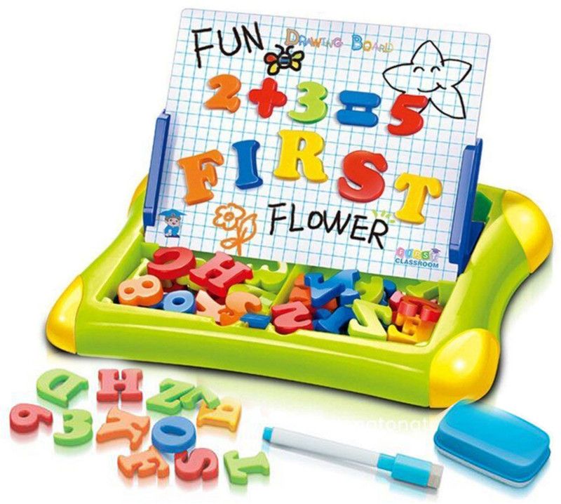 Toyshack Magnetic Writing and Drawing Learning Case for Kids with Alphabets and Numbers  (1 Pieces)