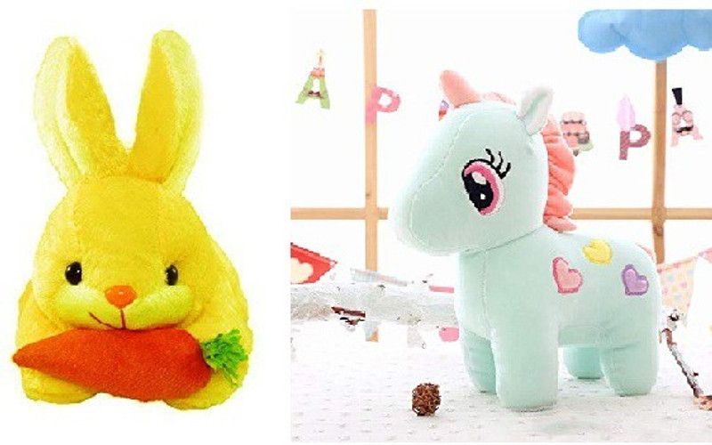 Bakku Toys Teddy bear soft toys Touching Good Beautiful gift item Set off 2 - 28 cm  (Multicolor)
