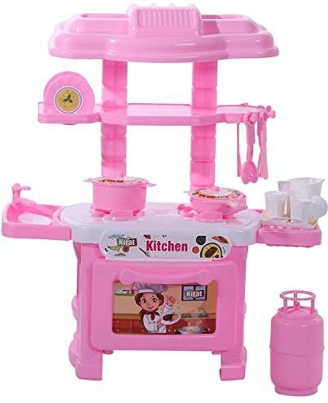 orange oriole Kitchen Play Set Non Toxic Plastic Unbreakable Toys for Girls