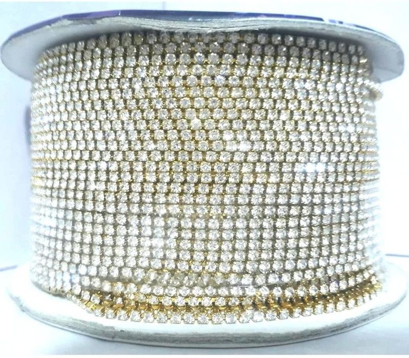 Aashirwad Creations High Quality Stone Chain Lace /Diamond Chain For Jewellery Making(Pack of 40mtr)
