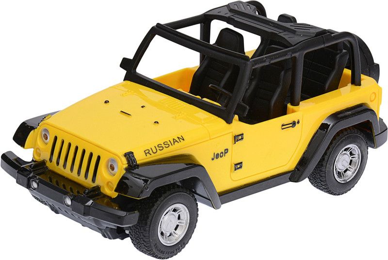 Gooyo 4 Function Radio Control 1:24 Cross Country Car with Chargeable Batteries  (Yellow)