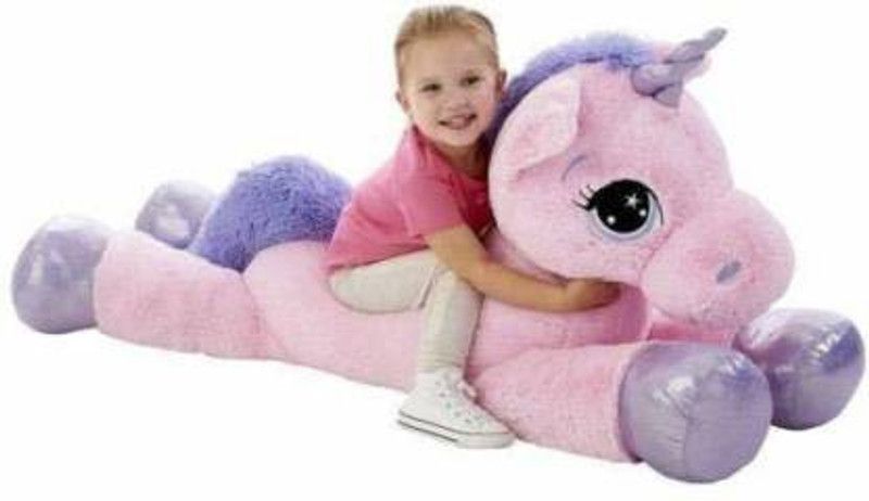 Ksar KT- Super Soft Plush Cute Unicorn Soft Toy Stuffed for Kids - 100 cm  (Pink)