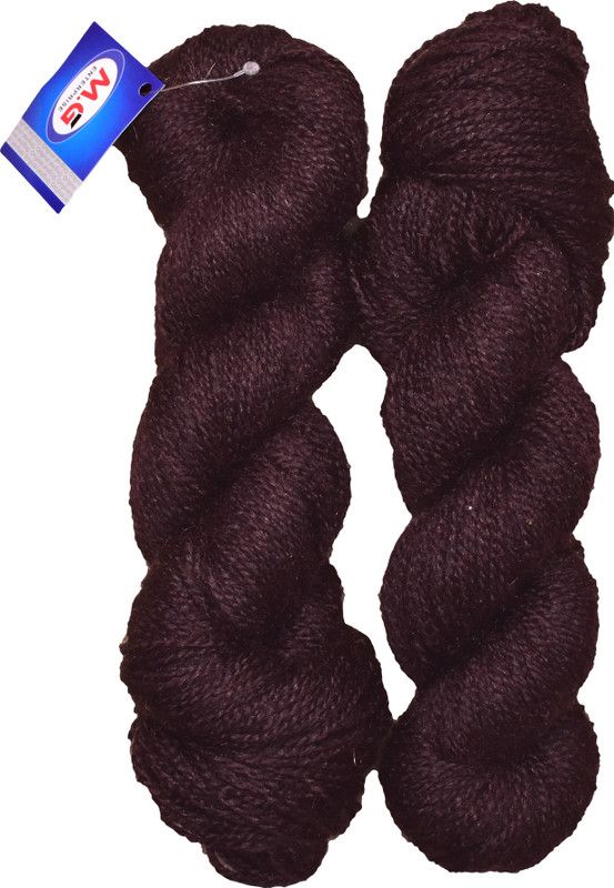 KNIT KING Rabit Excel Coffee (400 gm) Wool Hank Hand knitting wool / Art Craft soft fingering crochet hook yarn, needle knitting yarn thread dyed
