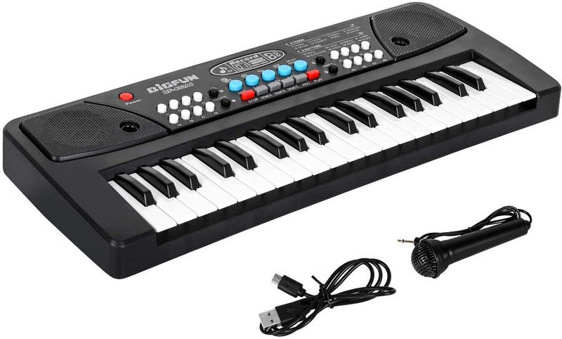 Prescent Piano for Kids with Microphone Portable Keyboards with 37 Keys Musical Toy  (Multicolor)