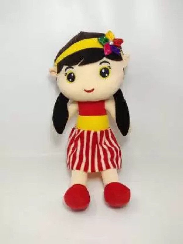 Liquortees Cool Stuff Soft doll for kids girls big size doll soft toy teddy bear plush toy - 30 cm  (Red)
