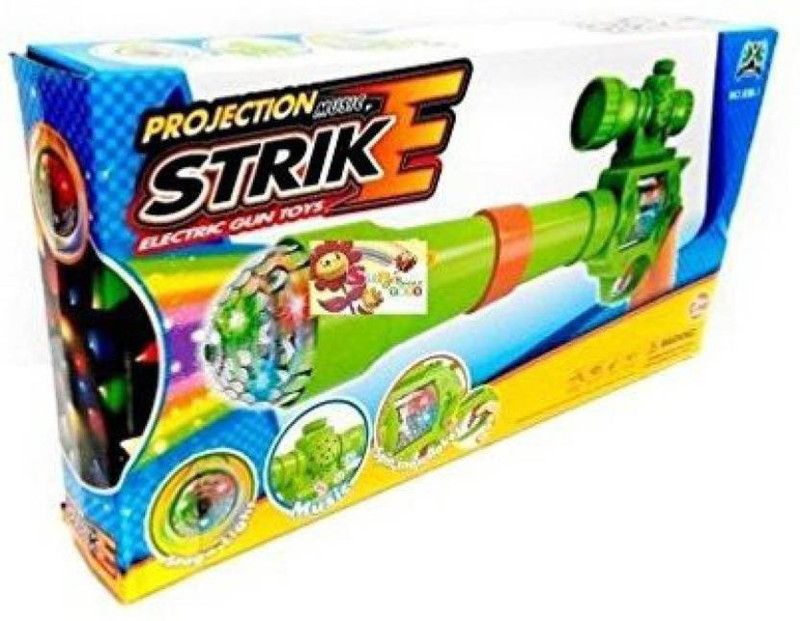 NV COLLECTION Kids Strike 3D Projection Lights & Sound Gun for Kids Guns & Darts  (Green)