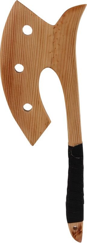 CRIA Viking Axe - Wooden Pretend Play toy-40 cm x 14 cm x 1.8 cm Maces & Swords  (Brown)