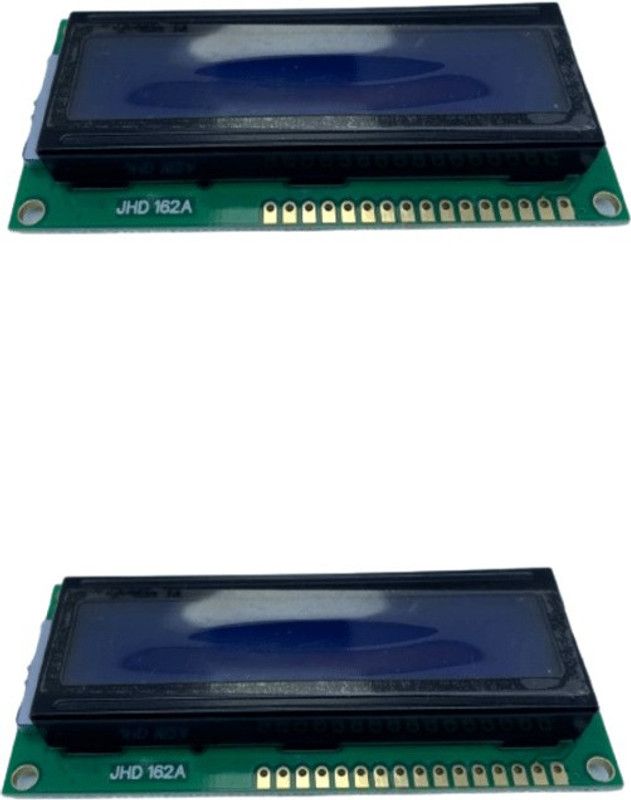 Mechanic37 2 Pcs JHD162A LCD For Arduino Compatible Board 16×2 for 8051,AVR Alphanumeric Electronic Components Electronic Hobby Kit