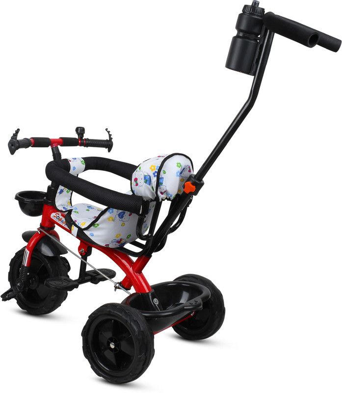 CREW4 Kids|Baby Trike|Tricycle with Safety Guard for Kids|Boys|Girls Age 2 to 5 Years R1 RED TRICYCLE FOR KIDS SC9 WITH HANDLE Tricycle  (Red)