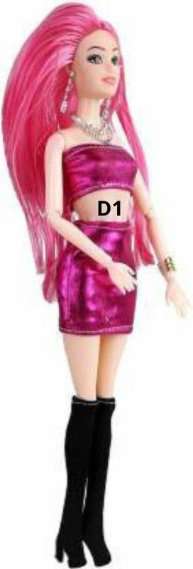 SNM97 Fashion Girl Doll | Doll Toy for Kids | Foldable and Movable Doll PINK_DOLL_30  (Pink)