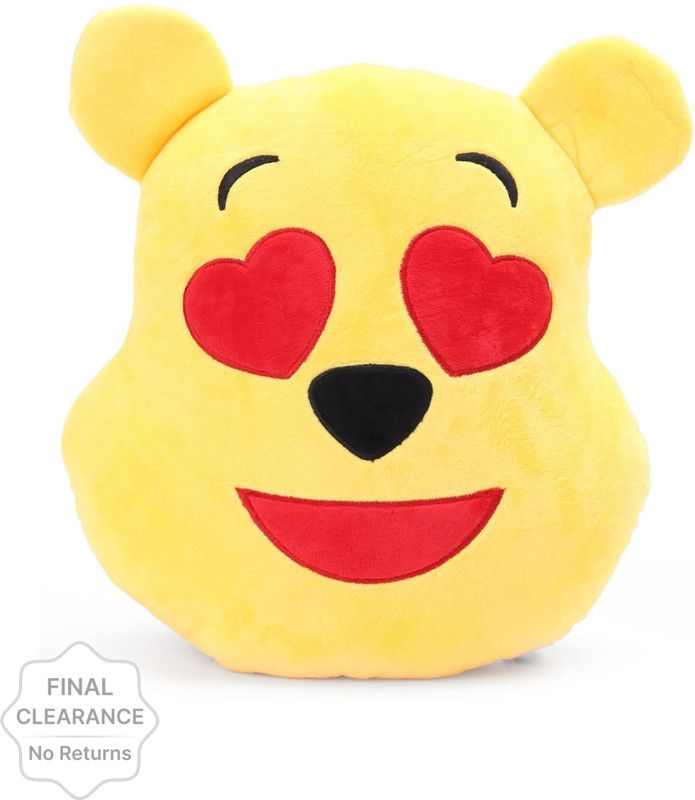 DISNEY Pooh In Love Emoji Face Plush - 35 cm  (Multicolor)