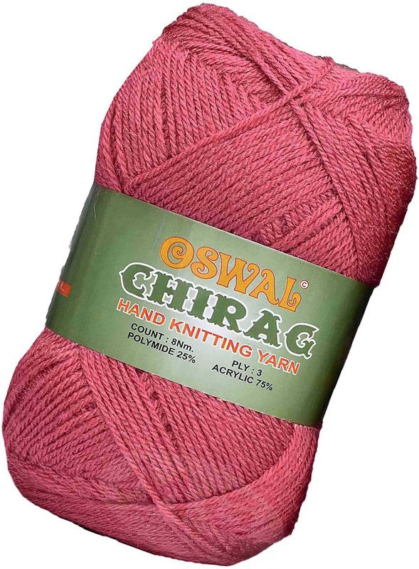 KNIT KING Represents Oswal Chirag Rosewood 400 gms Wool Ball wool R Art-AJFG