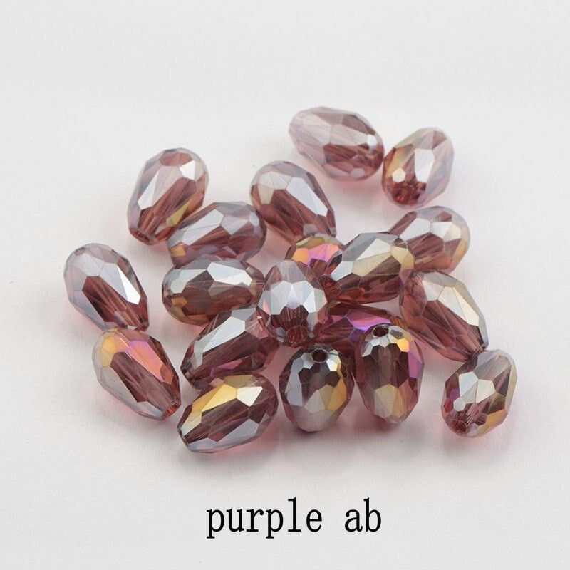 Crafto 6MM_CrystalBead_Drop_Purple SH