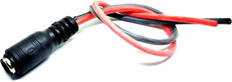 INVENTO 1Pcs Female DC Jack Plug 5.5mm x 2.1mm with 150mm 20 AWG silicone wire Automotive Electronic Hobby Kit