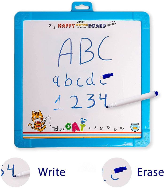 Pepino TRENDY Happy Drawing Slate + Black Slate Chalk Board, 2 in 1 Educational Board  (Multicolor)