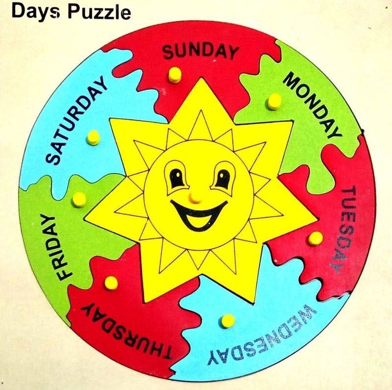 FireFlies Day Puzzle With Knob Toy For kids Learning toy  (Multicolor)
