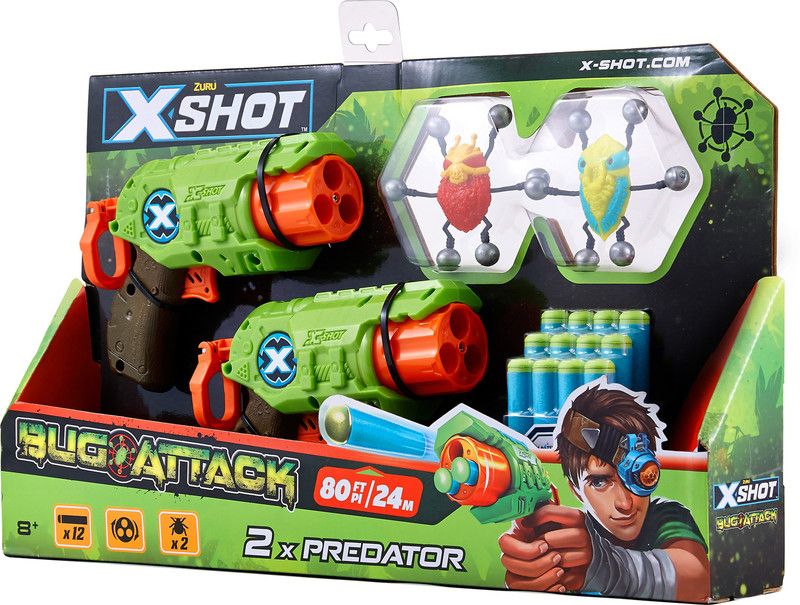 Zuru X-Shot - Bug Attack-Predator Combo Pack Guns & Darts  (Multicolor)