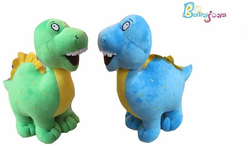 pipika Soft Cartoon Cuddly Small Dinosaur Dragon Colourful Plush Toy Soft Stuffed for Kids 30 cm Blue and green Combo - 30 cm  (Blue, Green)
