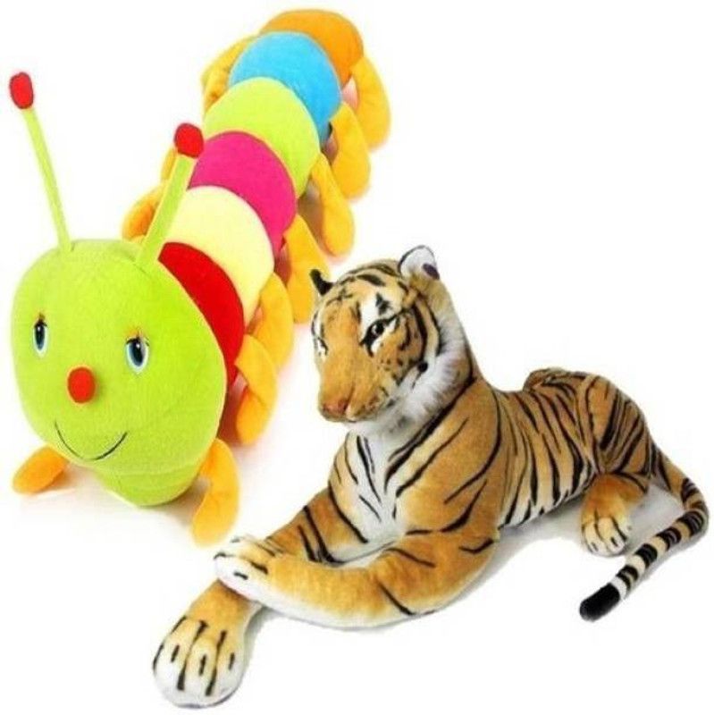 limitless dezire travel Caterpillar & Tiger Soft Toys 12.7 inch - 12.7 inch  (Multicolor)