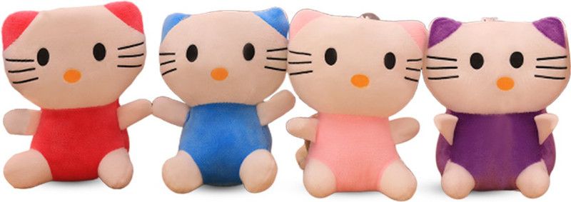 Tinytot ST100 High Quality Non-Toxic Hugable cute Kitty stuff Animal Teddy Bear Soft Toys for Kids / Gift - 7 inch  (Multicolor)