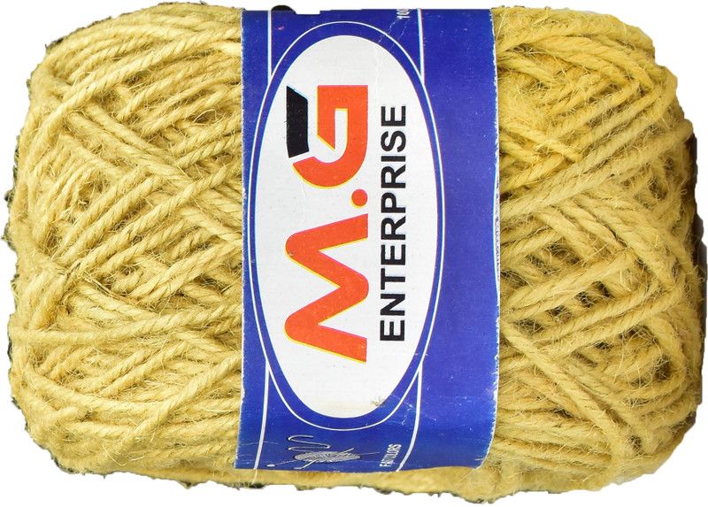Simi Enterprise M.G ENTERPRISE 3 Ply/Twisted Macrame Jute Cord/Dori Thread (200 Meters, 3mm) for Macrame DIY, Craft Work,Plant Hanger Ropes etc- Z SM-AA