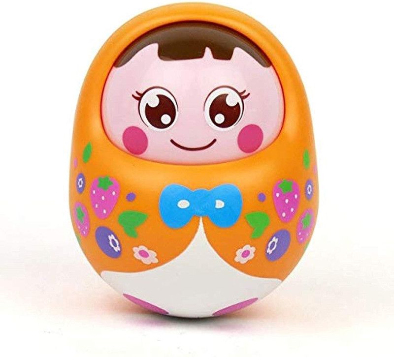 RutuFF Push and Shake Wobbling Bell Sounds Roly Poly Tumbler Doll Baby Rattles Rattle  (Multicolor)