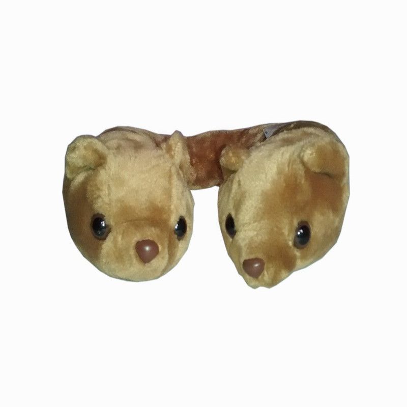 Play N Pets Neck Pillow Bear - 12 cm  (Brown)