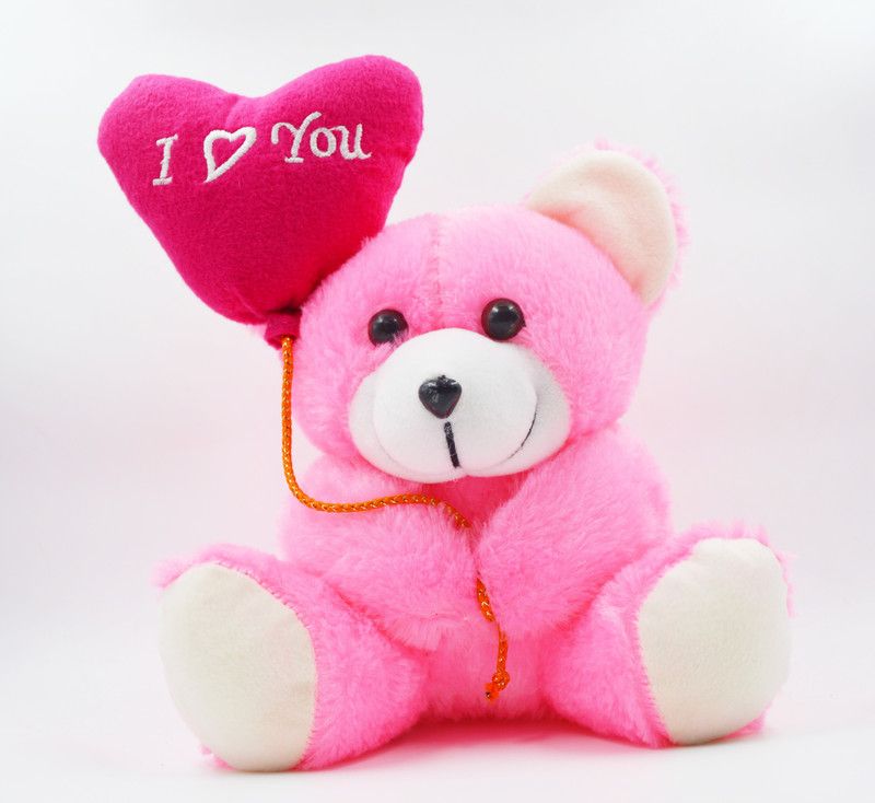 ME&YOU Romantic Teddy Valentine Gift for Husband, wife, Girlfrined, Boyfriend, Lover I Love You Balloon Teddy IZ18TILY-009 - 10 inch  (Multicolor)