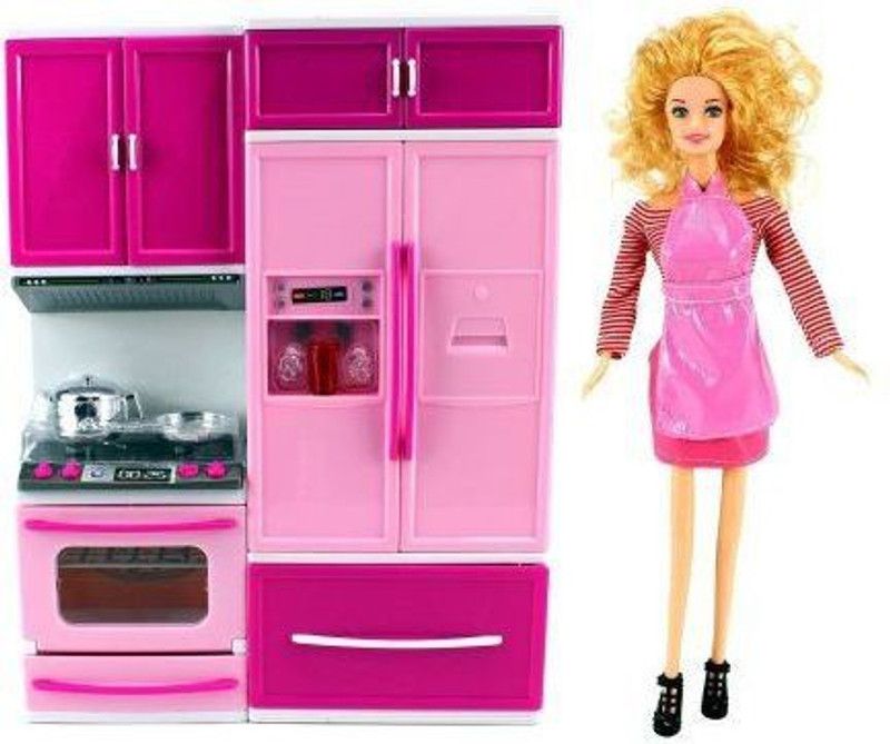 Basha mall Beauty Vogue Kitchen set Battery Operated Light Music