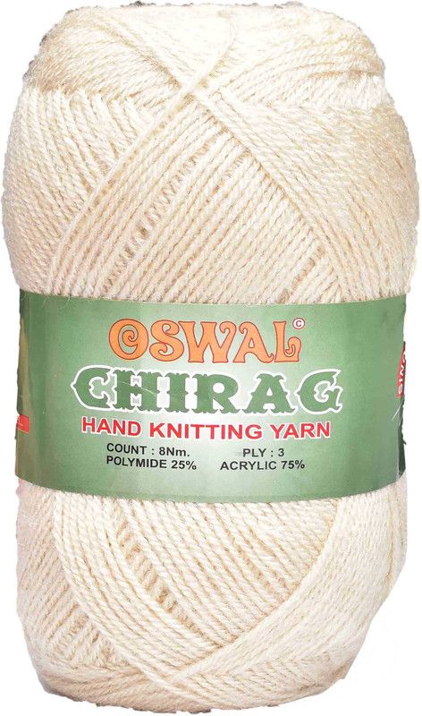 KNIT KING Represents Oswal Chirag Light Skin 200 gms Wool Ball wool Z Art-AJDF