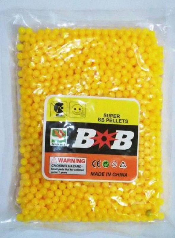 Sakshi Enterprises 1000 Pcs Plastic Bb Bullets For Toy Guns & Air Gun For Kids Darts & Plastic Bullets  (Yellow)