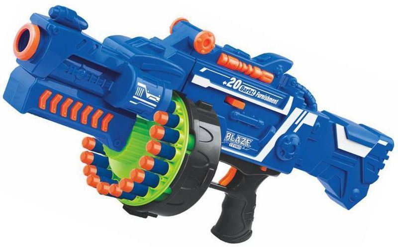 Ratna International Blaze Storm Soft Bullet Gun Battle Game Battery Operated Guns & Darts  (Multicolor)