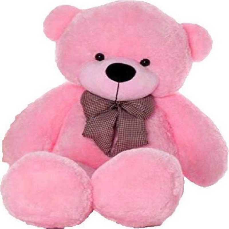 RSS Boys and Girls smooth Soft Toys Extra Large Very Soft Lovable/Huggable Teddy Bear for Girlfriend/Birthday Gift/Boy/Girl pink 5 feet (151 cm) - 151 cm  (Pink)
