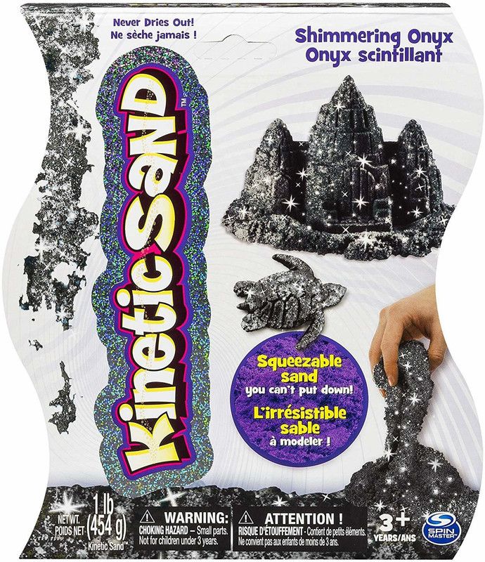 Kinetic Sand 1Lb Metallic Silver for Kids 3+ and above