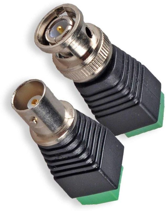 INVENTO 1Pcs DC Male+Female BNC Connector to Screw Terminal Balun Connector Coaxial Cat5 Automotive Electronic Hobby Kit