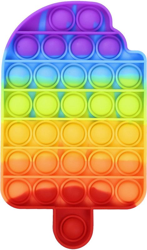 CATALYST High Quality Rainbow ice-Cream Fidget Toys Bubble Fidget Sensory Toy Anxiety Relief Sensory Fidget Silicone Toys  (Multicolor)
