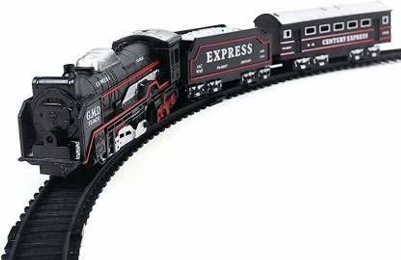 ESSJEY TOY Train Track Set Black Train Toy Express Train Set Battery Operated  (Multicolor)