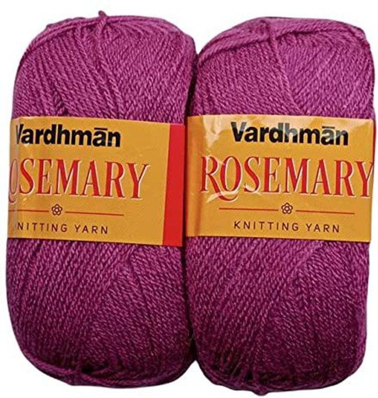 JEFFY Vardhman Rosemary Wool Hand Knitting/Art Craft Soft Yarn, 300 Gram Shade no-8