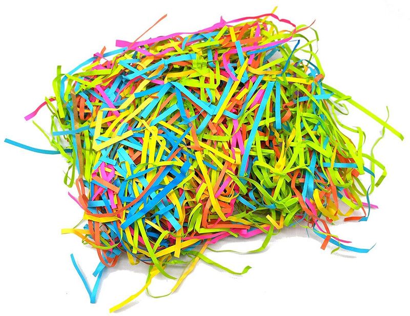 PRANSUNITA 100 gms Easter Basket Paper Grass Raffia Shreds Coloured