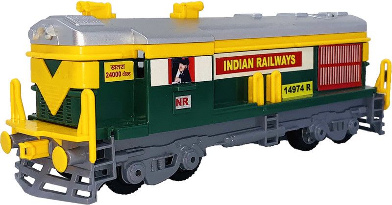 Gift Box Pack Of 1 Small Size Made From Plastic Indian Automobile Locomotoive TrainToy For Children| Playing Toy For Babies And Kids|Use As Showpiece  (Multicolor, Pack of: 1)