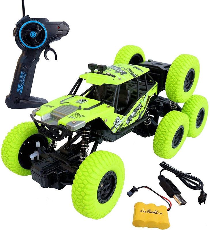 high speed 8 Wheel Crawler RC Car 4x4 Monster Truck Off-Road Rock Climbing Car for Boys  (Green)