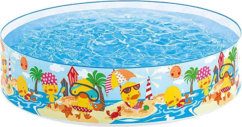 CrackaDeal Intex Snapset Water Pool - 4 Feet  (Multicolor)