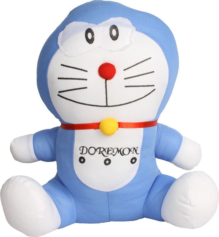 Queen's Choice Doraemon Stuffed Toy - 4 cm  (Blue)