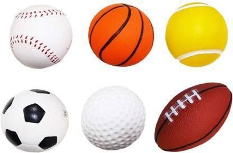 Phantom Toys Colourful CHU CHU Balls Toys / Soft Toys Set with Sound / Bath Toys for Baby Kids and Toddlers PVC Soft Play Toys with Squeeze Sound (Set of 6 Balls) Bath Toy (Multicolor)  (Multicolor, Multicolor)