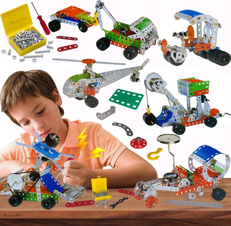 Miniature Mart Mechanical Construction Engineering Building Block Set for Kids Build 20 Models  (Multicolor)